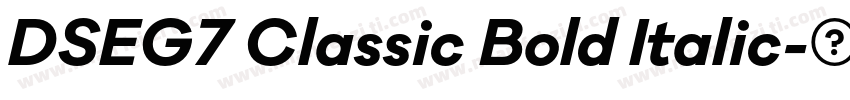 DSEG7 Classic Bold Italic字体转换